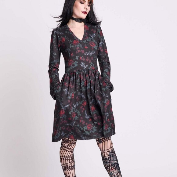 NWT, Mightnight Hour bat's roost skater dress, size small - Picture 3 of 6